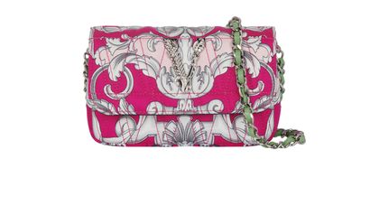 Quilted Virtus Print Crossbody, front view